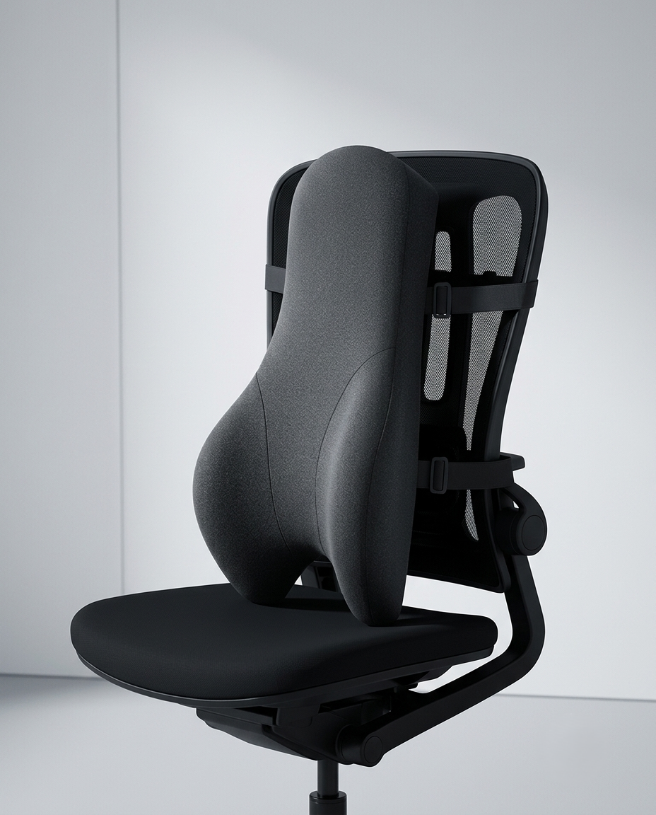 Cojín Lumbar Ergonómico Ergostruct – Soporte Ajustable con Espuma Viscoelástica