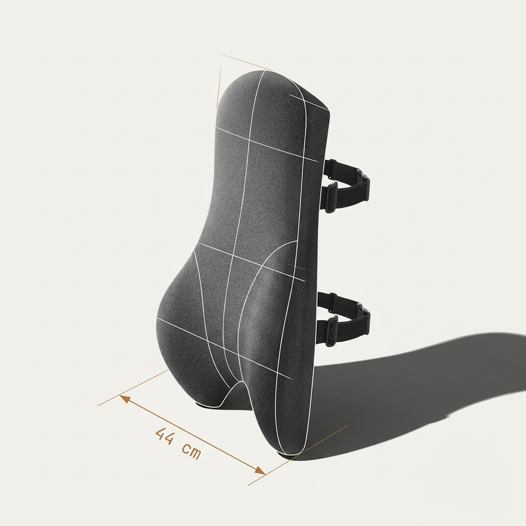 Cojín Lumbar Ergonómico Ergostruct – Soporte Ajustable con Espuma Viscoelástica